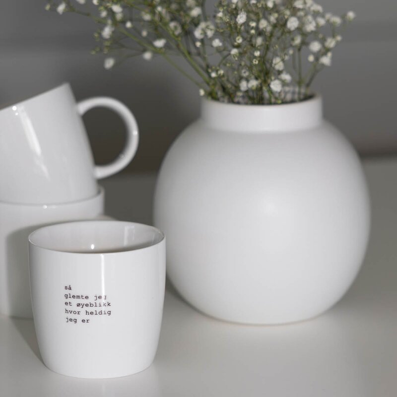 Sögne Home Trygve Skaug krus heldig 30 cl hvit