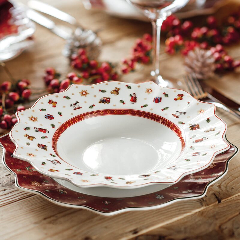 Villeroy & Boch Toy-s Delight suppetallerken 26,4 cm rød/hvit