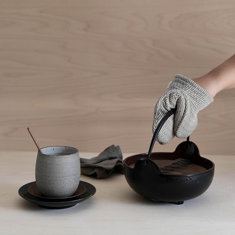 The Organic Company Ovnvotter 14x14 cm 2 stk clay stone