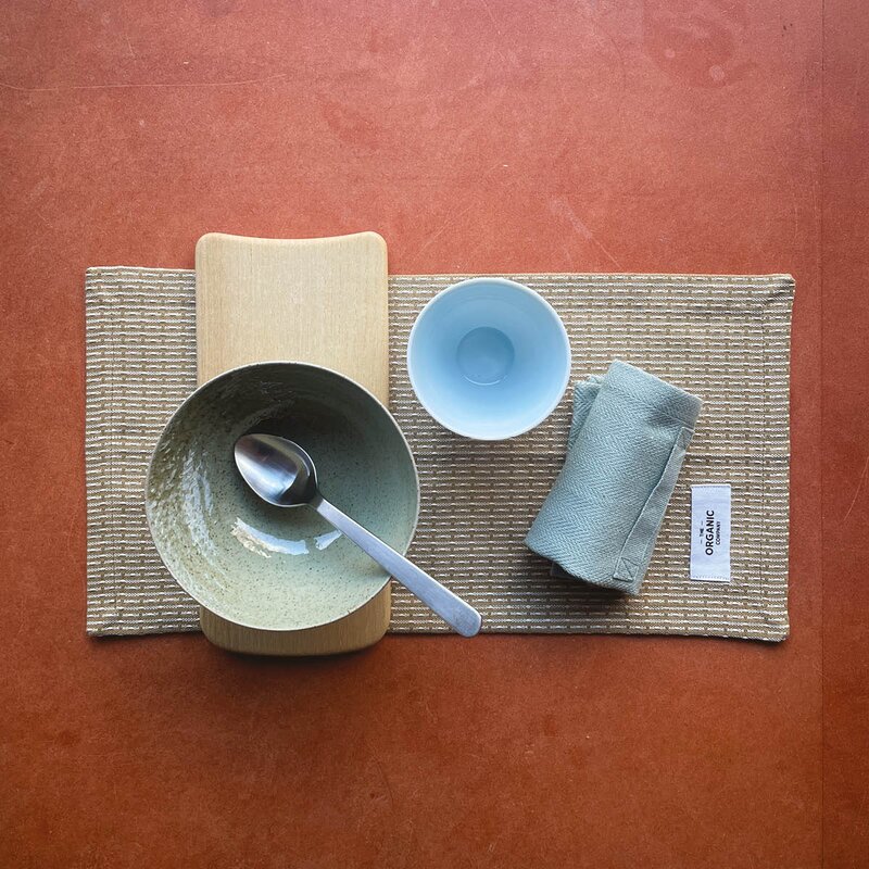 The Organic Company Kjøkkenklut 18x35 cm 3 stk clay stone