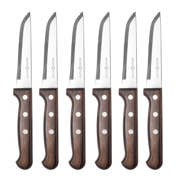 Anders Petter – Classic biffkniv 6 stk natur/blank