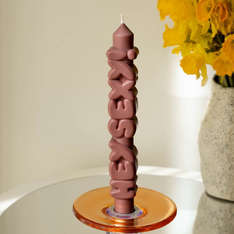 CandleHand 3D kronelys 23 cm HEY SEXY! mocha