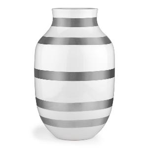 Kähler Omaggio vase 30,5 cm sølv