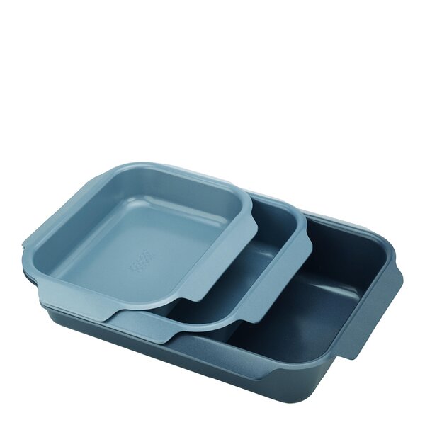 Joseph Joseph – Cookware ildfast form 3 deler 12,3×32,8 cm blå