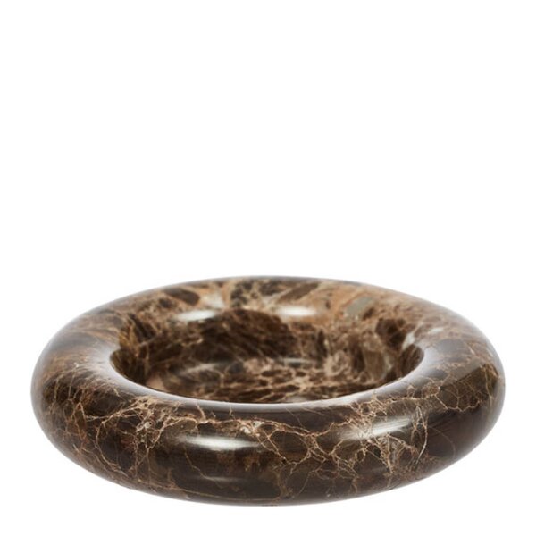 OYOY Savi marmor lysestake 14 cm Choko