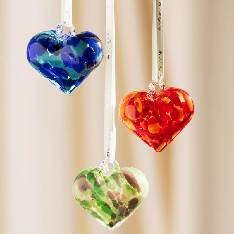 Magnor Til Deg dekorhjerte 7 cm blå