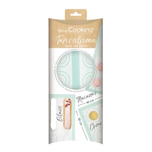 ScrapCooking Bakematte 40x30 cm hvit/mintgrønn/svart