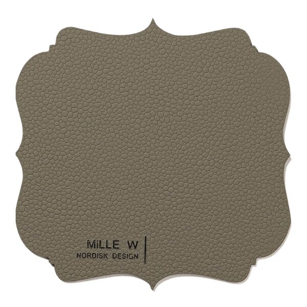 MiLLE W NORDISK DESIGN Vintage glassbrikke 12x12 cm grå