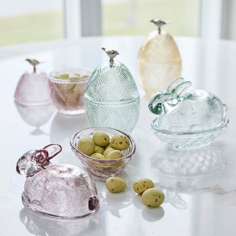 Lene Bjerre Esilia bonbonniere egg 15,5 cm dusty rose