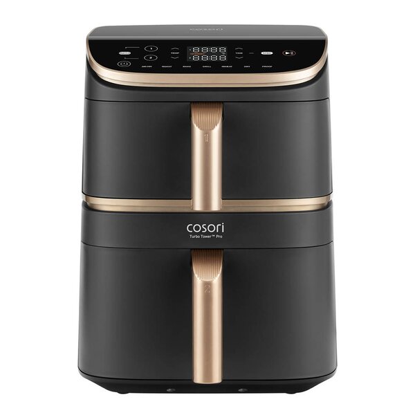 Cosori Turbo Tower Pro airfryer 10,8L mørk grå/roségull