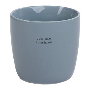 Sögne Home Krus You Are Sunshine 30 cl lys blå