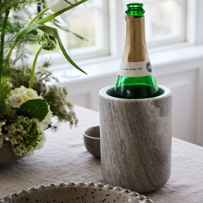 Sagaform Vinkjøler marmor 17 cm beige