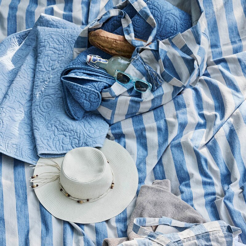 Lene Bjerre Isabelle pledd 170x130 cm blå