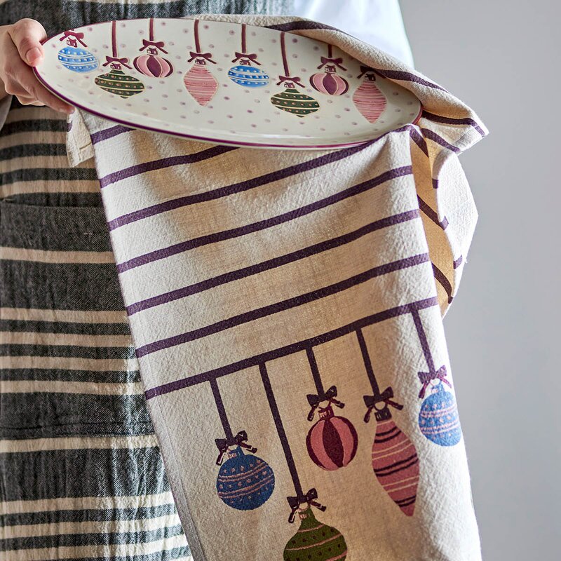 Bloomingville Ornamentia kjøkkenhåndkle 71x45 cm 2 stk multi