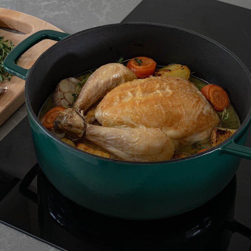 Combekk Støpejernsgryte 24 cm 3,8L holly green