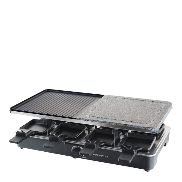 EMERIO Raclette RG-110035 8 personer granitt/støpejern