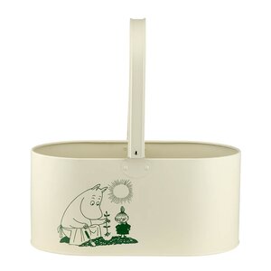 Muurla Mummi metallbøtte 17,5 cm naturhvit