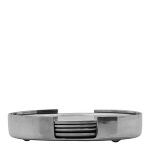 House Doctor Bordbrikke i aluminium 10 cm 5 stk sølvfinish