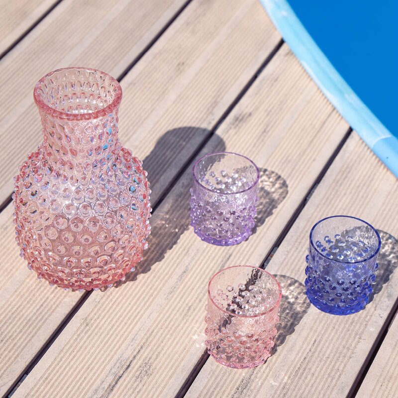 Klimchi Hobnail vannglass 15 cl lilla