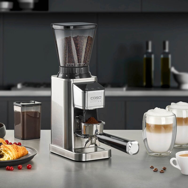 Caso Barista Chef Inox kaffekvern sølv