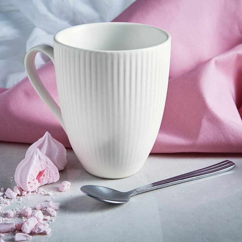 Aida Groovy stentøy krus 30 cl hvit