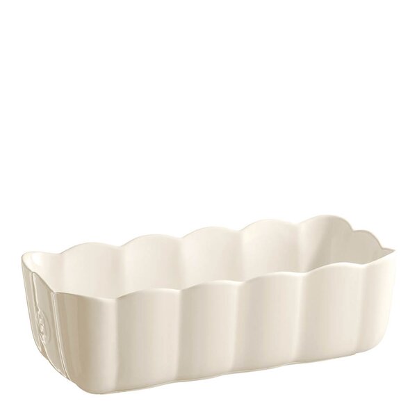 Emile Henry Madeleine brød-og kakeform 29x9 cm 2L Cream
