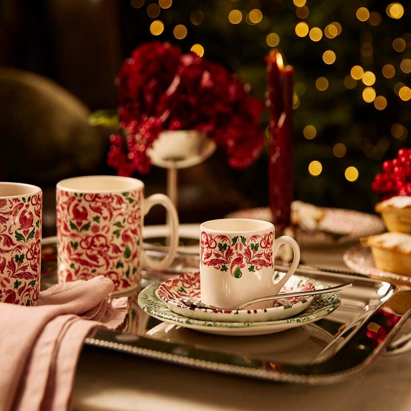 Spode Christmas Tree Yuletide espressokopp med skål 2 stk