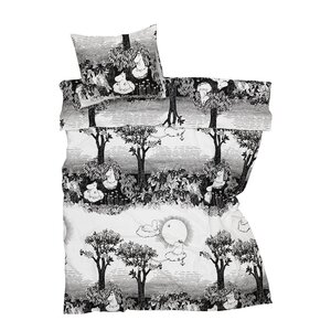 MoominArabia Mummi sengesett 140x200 cm Drømmer grå