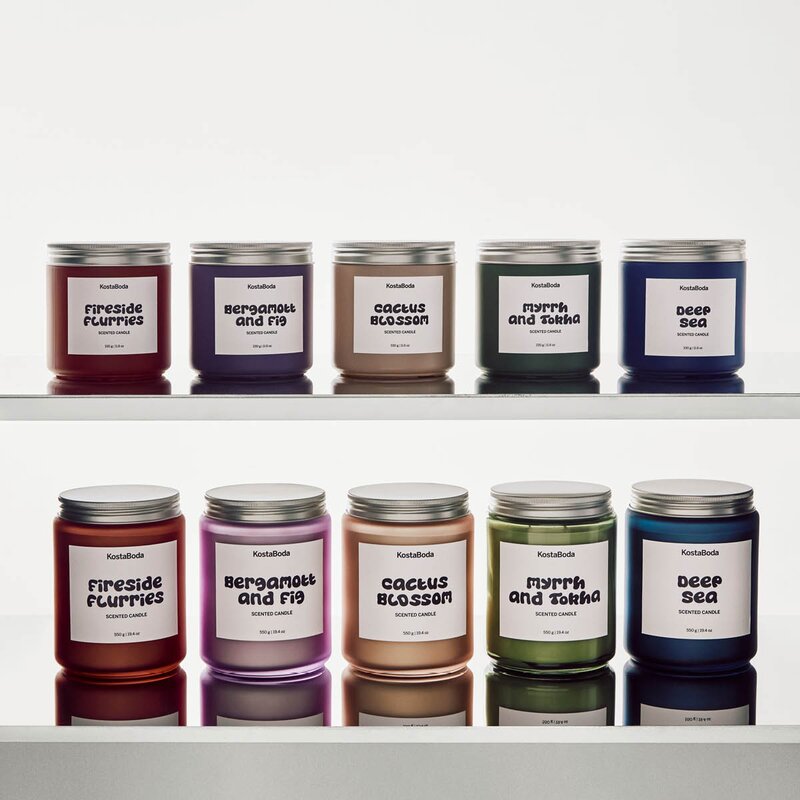 Kosta Boda Mind duftlys 10 cm Fireside Flurries