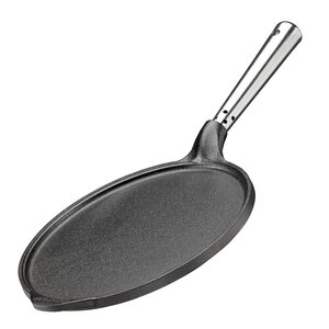 Skeppshult Professional pannekakepanne med rustfritt stål håndtak 23 cm støpejern