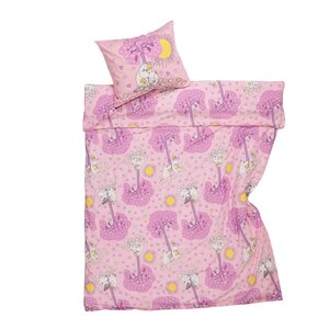 MoominArabia Mummi sengesett 140x200 cm Kjærester rosa