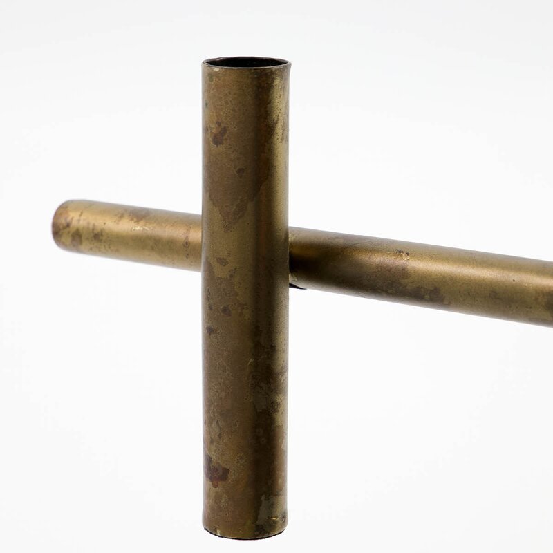 House Doctor Maxi lysestake i jern 45x20 cm antikk messing