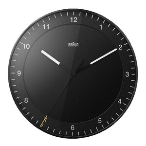 Braun Vegglokke analog 30 cm svart