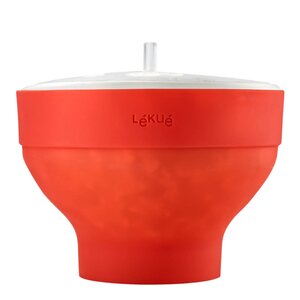 Lékué Popcornmaker for mikrobølgeovn 2,8 L rød