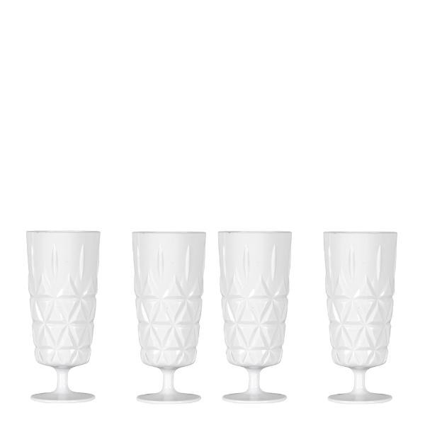Sagaform Juni piknik glass på stett 20 cl 4 stk