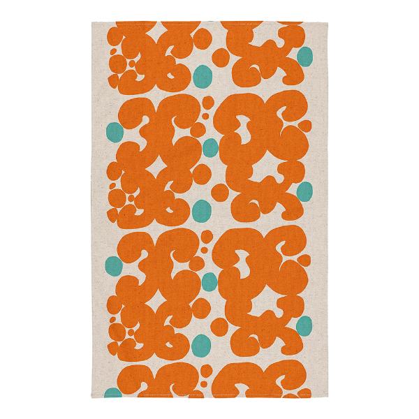 Marimekko Keidas kjøkkenhåndkle 43x70 cm oransje/turkis