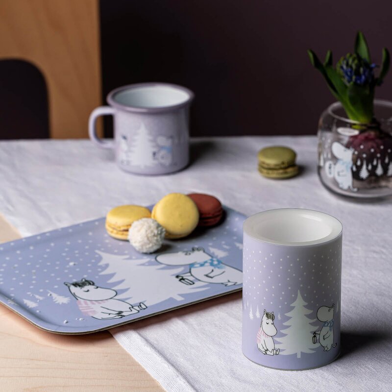 Muurla Mummi brett 20x27 cm Snøfall lilla