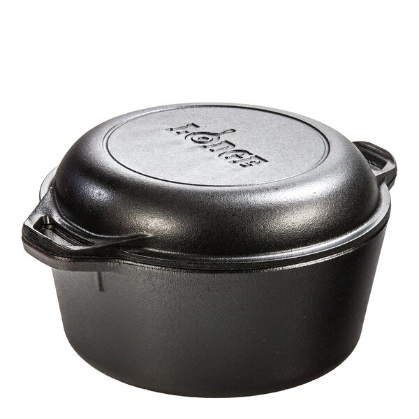 Lodge Cast Iron  Classic Collection 2 i 1 støpejernsgryte og stekepanne 4,7L /26 cm