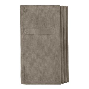 The Organic Company Serviett i bomull 20x20 cm 4 stk clay