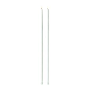 Uyuni Lighting Taper Candles Led kronelys 2,3x75 cm 2 stk hvit