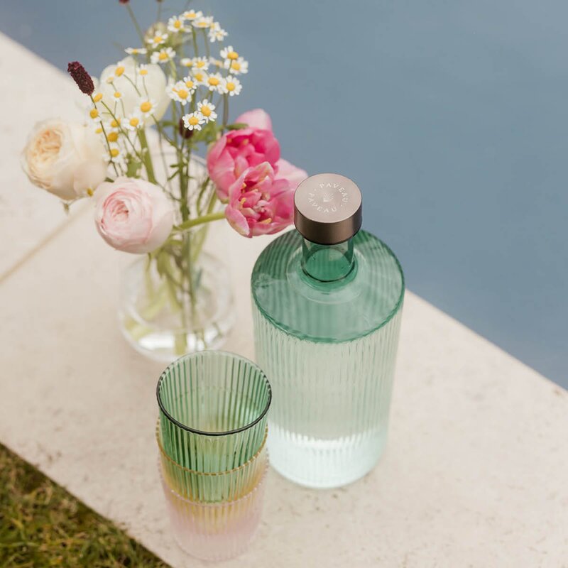 Paveau Ribbed Elegance gaveeske Bondi 3 deler grønn