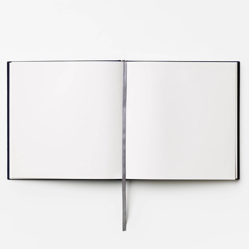 Printworks Gjestebok grå/navy