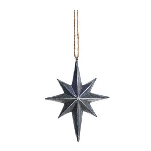 Lene Bjerre Serafina ornament stjerne 12,2 cm antikk silver