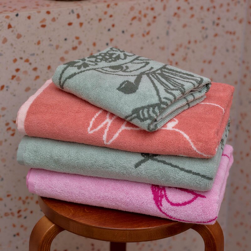 MoominArabia Mummi håndkle 50x70 cm Snorkfrøken rosa