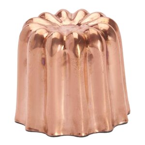 de Buyer Canéles mould bakeform 3,5 cm kobber