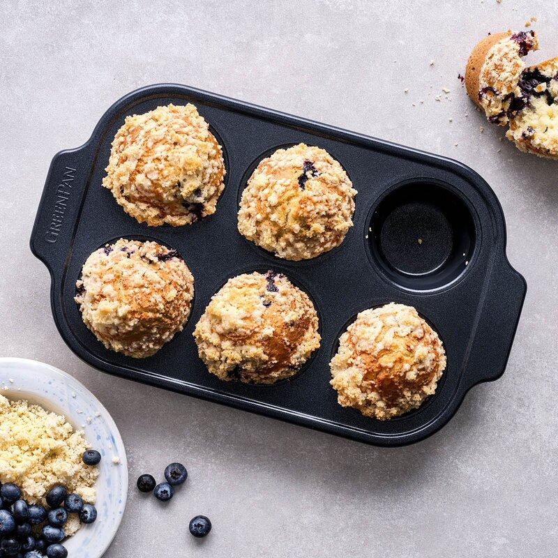 GreenPan Bistro muffinsform 6 stk