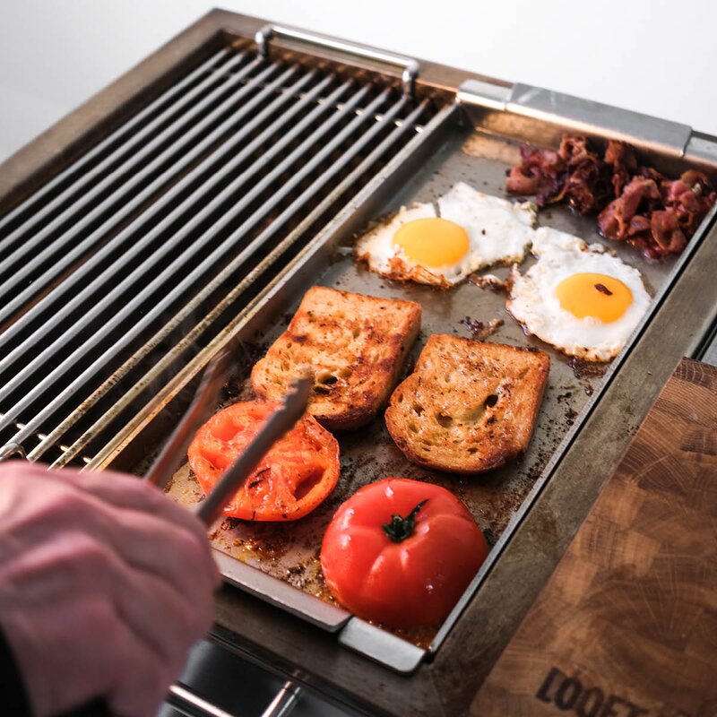 Looft Stekehelle 25x48 cm rustfritt stål