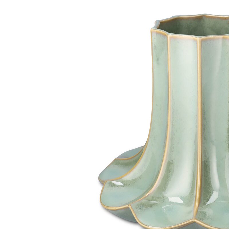 Kähler Kantarel vase 20,5 cm grønn