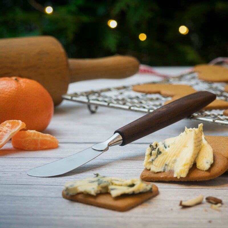 Bjørklund Valnøtt smørekniv 18 cm stål/valnøtt