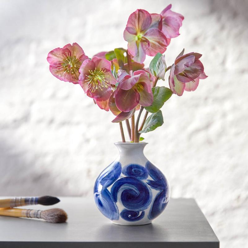 Kähler Tulle vase 10,5 cm blå